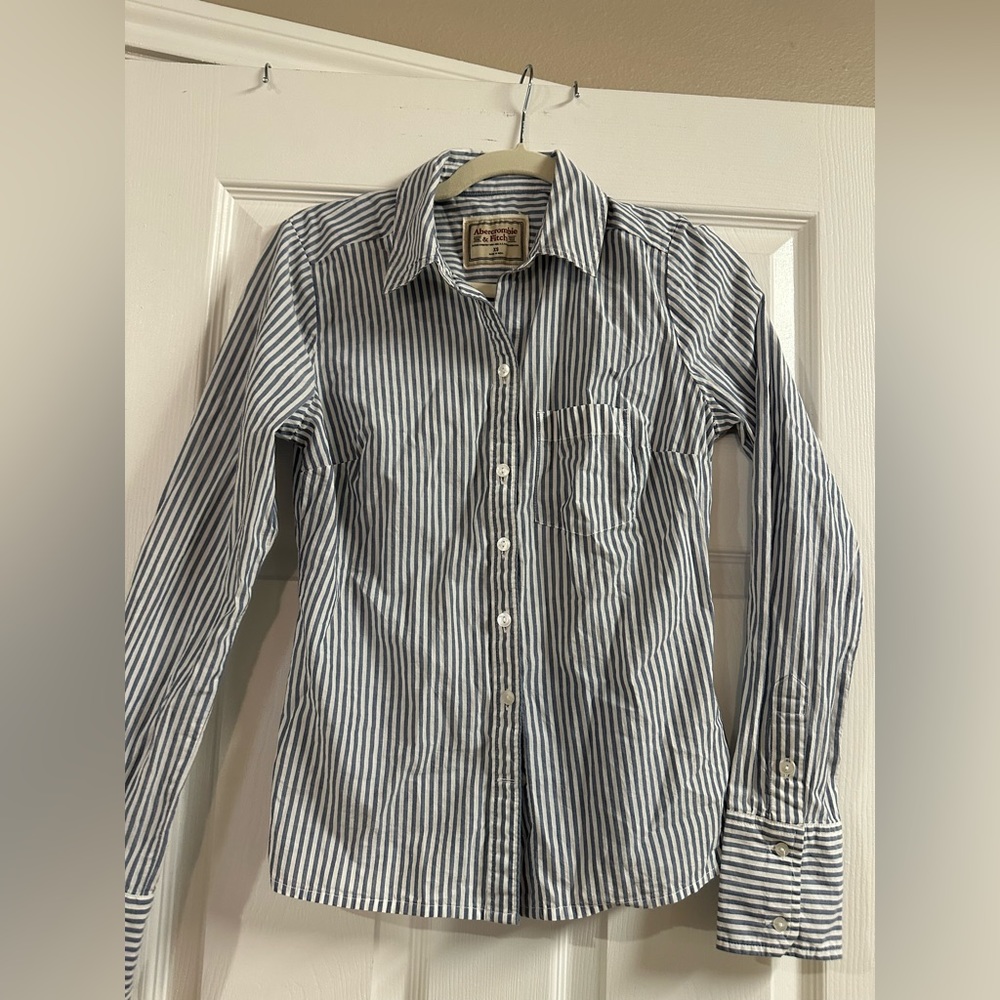 Abercrombie & Fitch Cotton Striped Button Up Size XS